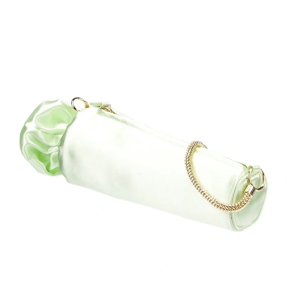 NEW Edie Parker Satin Shoulder Bag